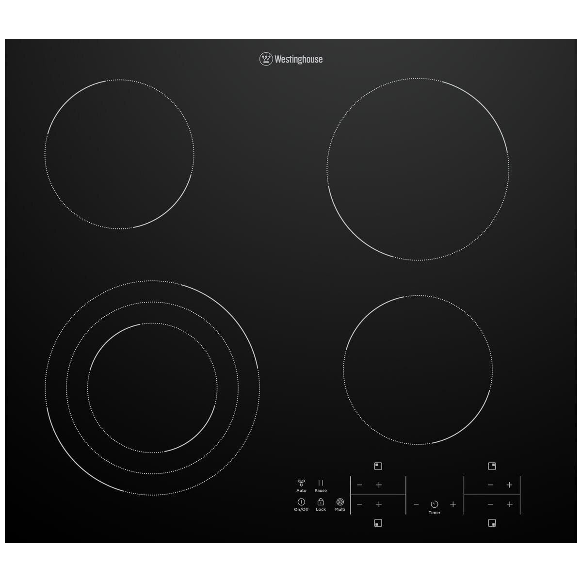 WHC643BE CAT A WESTINGHOUSE 60cm CERAMIC TOUCH CONTROL HOB