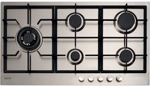 E90CTWX NEW EURO 90CM S/STEEL 5 BURNER INC WOK GAS COOKTOP