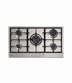 ECT900GX2 NEW EURO 86CM S/STEEL 5 BURNER INC WOK GAS COOKTOP WITH FLAME FAILURE SAFETY DEVICE