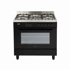 EO90FSDPBL T2 EURO 90CM 8 FUNCTION BLACK ELEC OVEN 5 BURNER GAS TOP INC WOK
